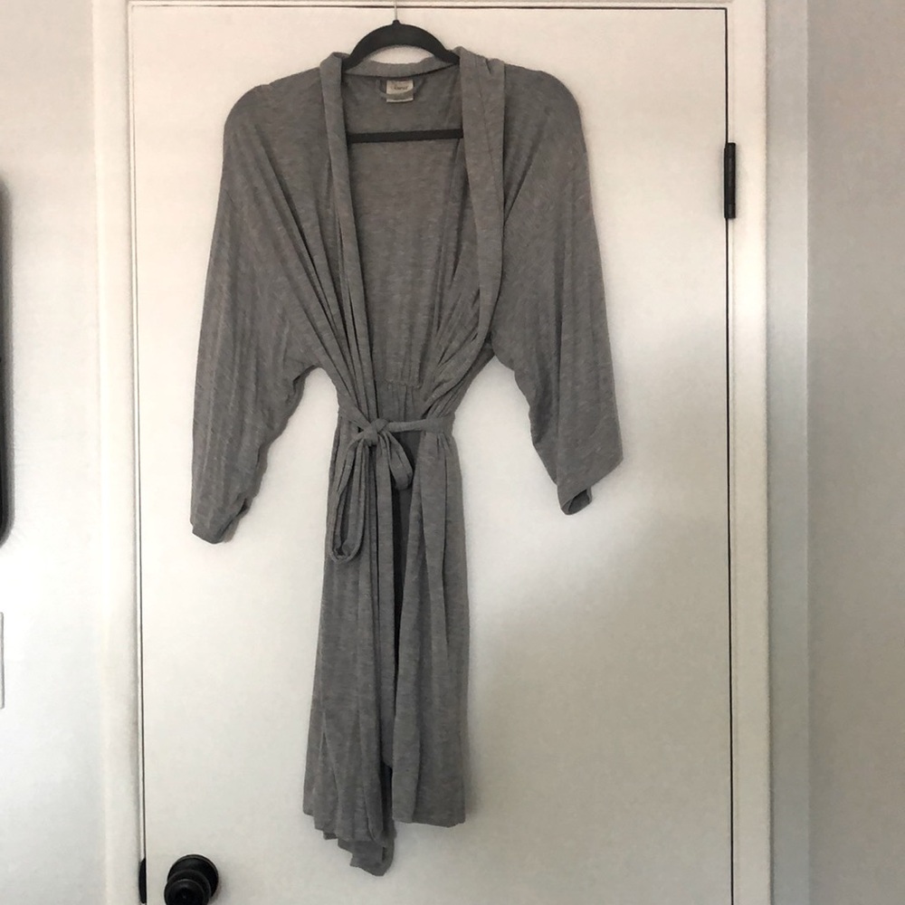 Soma Short Bathrobe - Heather Grey - L/XL